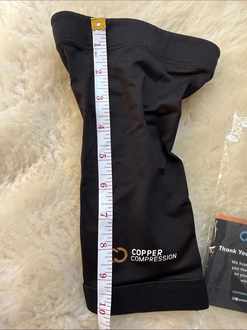 Compression Knee Sleeve - Copper Compression Black - Supportive Fit